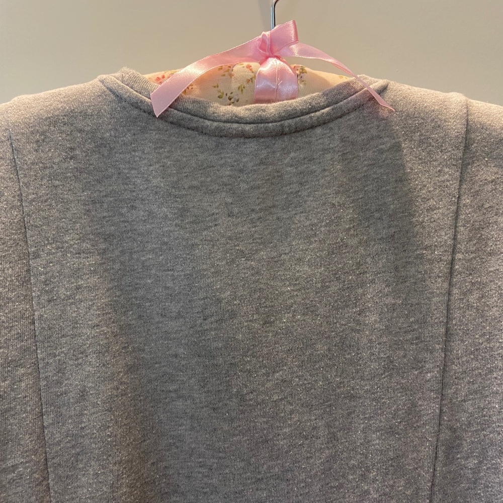 J Jill Light Grey Heather Sweatshirt Dress; Soft, Cozy; Long Sleeve; XSP; EUC - Picture 7 of 11